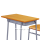 (Furniture)Popular oman school furniture student desk chair
